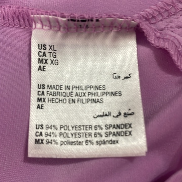 Alfani Lavender Cold Shoulder Tunic, XL - Picture 4 of 5